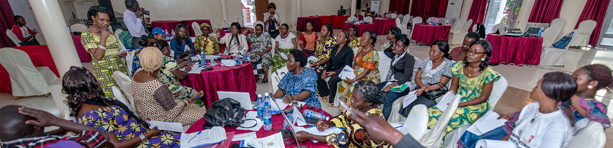 Participants at the convening in Congo in a breakout group discussion