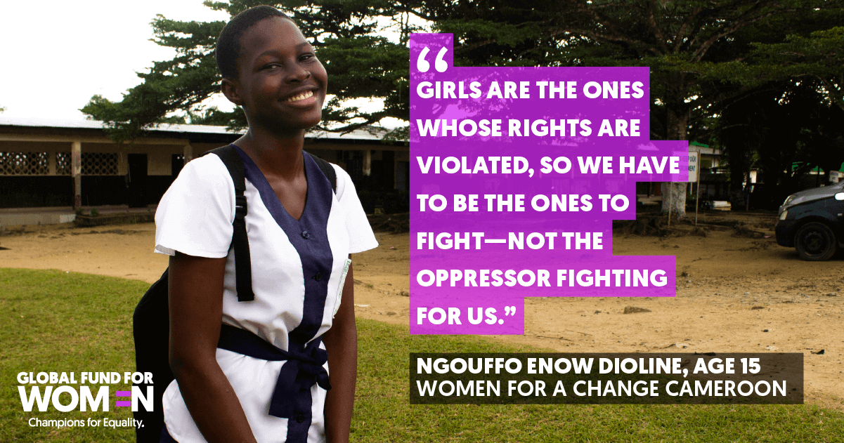 “Girls are the ones whose rights are violated, so we have to be the ones to fight—not the oppressor fighting for us.