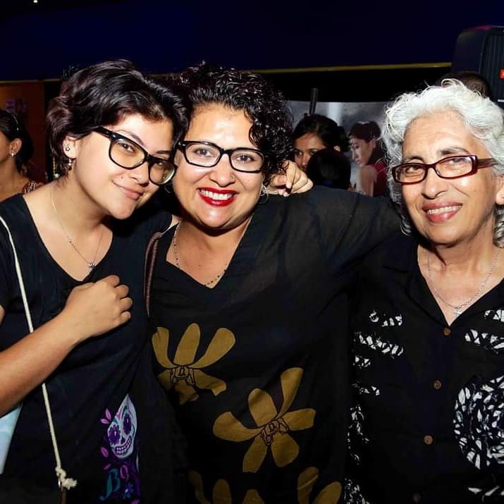 3 generations of feminists - Sharon (middle) with her daughter Sian and her mother the late Rachel Bhagwan