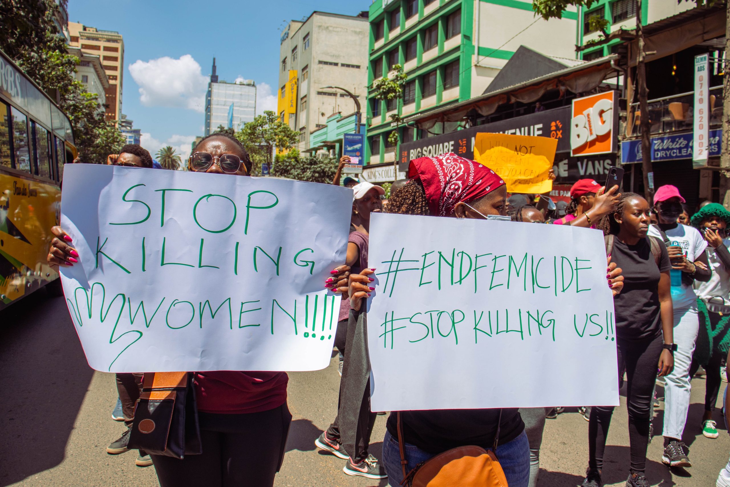 Women marching against femicide, corruption, and violence in Nairobi, Kenia. Photo: Mwivanda Gloria 